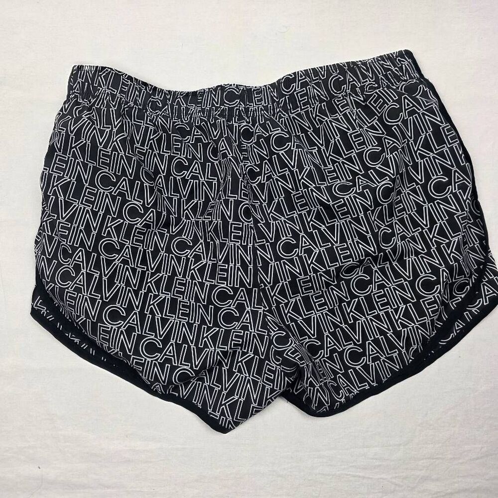 Calvin Klein Women L Athletic Shorts Logo Print - Picture 6 of 7